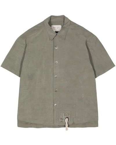 Greg Lauren Army Tent Cotton Shirt - Gray