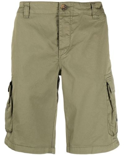 Mc2 Saint Barth Knee-length Cotton Cargo-shorts - Green