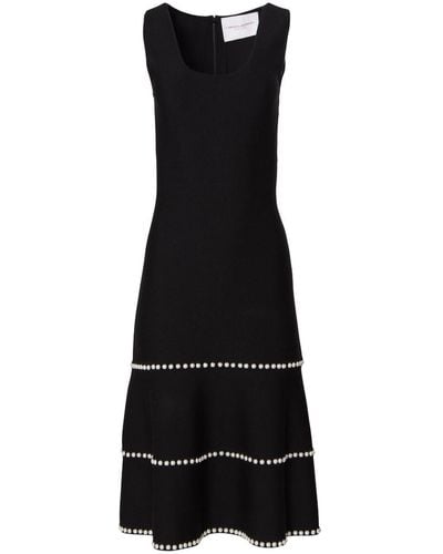 Carolina Herrera Scoop-neck Midi Dress - Black