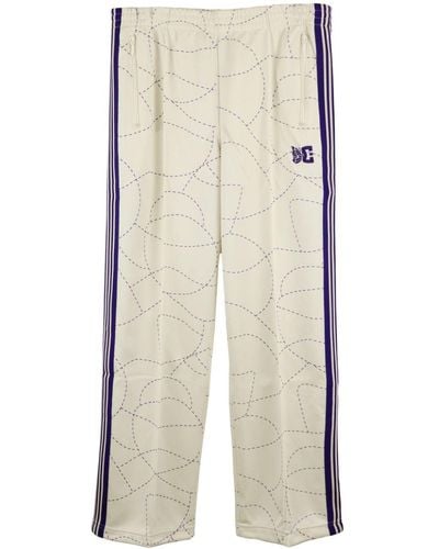Needles X Dc Graphic-print Track Trousers - Natural