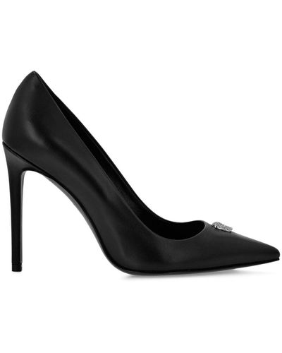 Philipp Plein Pumps mit Totenkopf 105mm - Schwarz