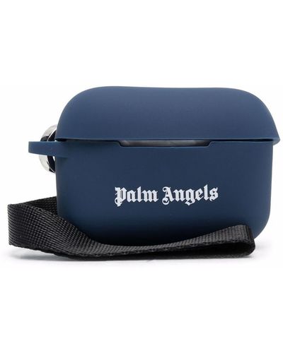 Palm Angels Airpods Pro Hoesje Met Logoprint - Blauw