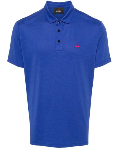 Peuterey Polo à logo brodé - Bleu