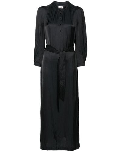 Zadig & Voltaire Ritchil Satijnen Maxi-jurk - Zwart