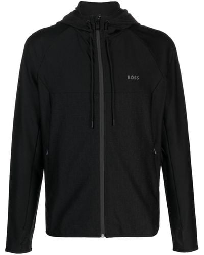 BOSS Sicon Logo-print Jacket - Black