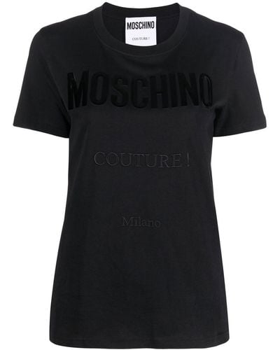 Moschino モスキーノ ロゴ Tシャツ - ブラック