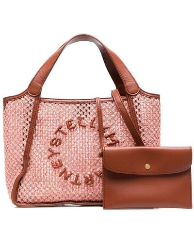 Stella McCartney Stella Logo Embroidered Tote Bag - Pink