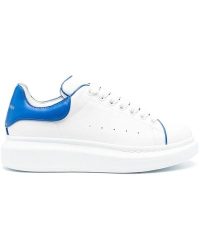 Alexander McQueen Oversize Sneakers With Blue Stitching