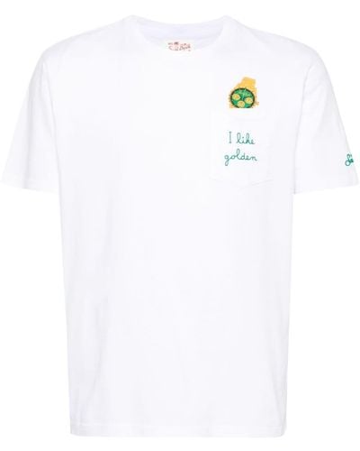 Mc2 Saint Barth Austin Graphic-print Cotton T-shirt - White