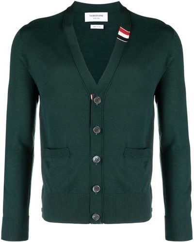 Thom Browne Jersey Knit Cardigan - Green