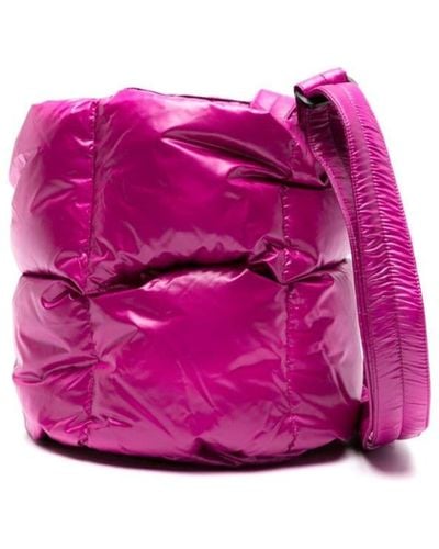 Aspesi Logo-patch Puffer Crossbody Bag - Pink