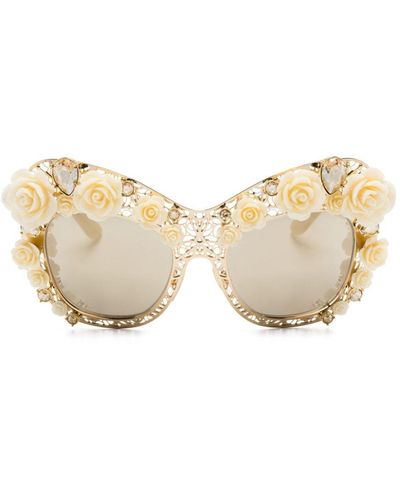 Dolce & Gabbana Cat-Eye-Sonnenbrille - Natur