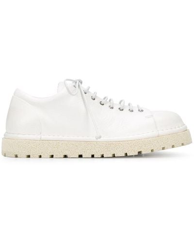 Marsèll Ridged Platform Sole Sneakers - White