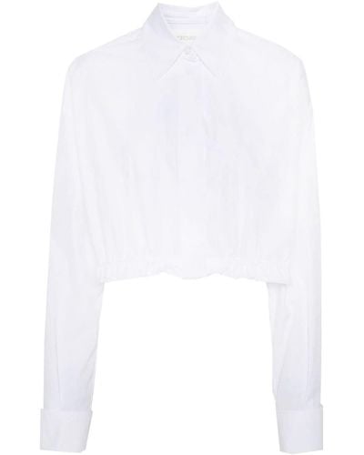 Sportmax Cropped Blouse - Wit