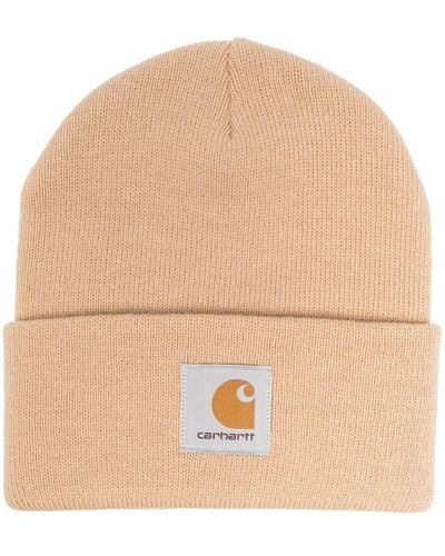 Carhartt Mütze mit Logo-Patch - Natur