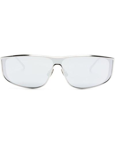 Saint Laurent Luna Logo-embossed Sunglasses - White