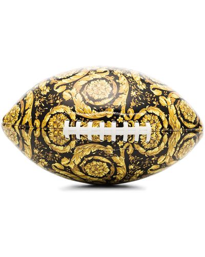 Versace Ballon de rugby à imprimé baroque - Métallisé