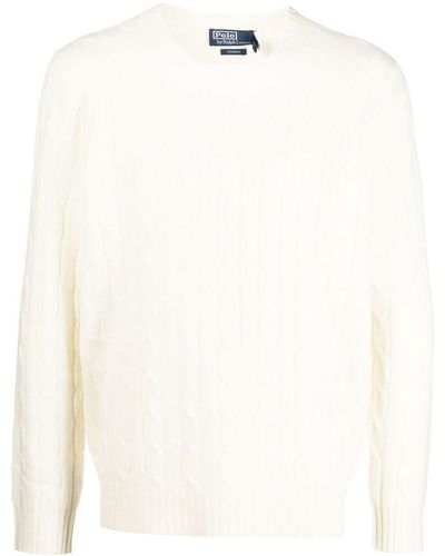 Polo Ralph Lauren Cashmere Cable-knit Sweater - White