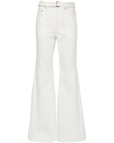 Sacai Flared Jeans - Wit