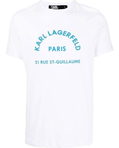 Karl Lagerfeld T-shirt Met Logo - Wit