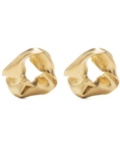 Completedworks Notsobig Scrunch Stud Earrings - Metallic