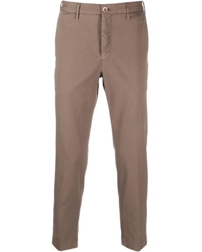 Incotex Low-rise Straight-leg Pants - Brown