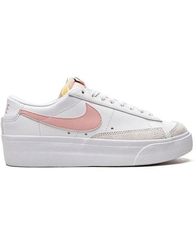 Nike Blazer Low Platform "pink Glaze" Sneakers - White