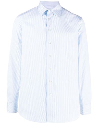 Etro Striped Long-sleeve Linen Shirt - White