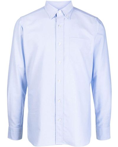Tom Ford Long-sleeve Cotton Shirt - Blue