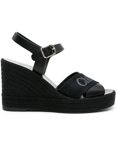 Chloé Wedge-Espadrilles - Schwarz