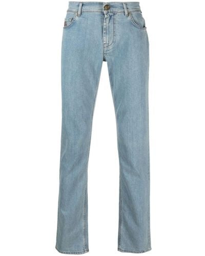 Corneliani Mid-rise Straight-leg Jeans - Blue