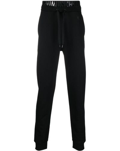 Moschino Logo-waistband Drawstring Track Trousers - Black