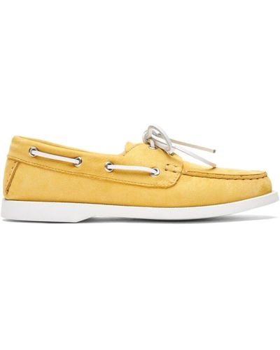 SCAROSSO Oprah leather boat shoes - Gelb