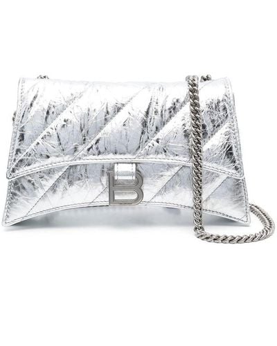 Balenciaga Crush Xs Chain-strap Shoulder Bag - White