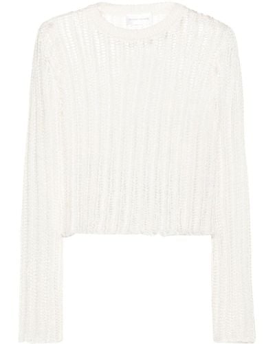 Christian Wijnants Kako Open-knit Sweater - White