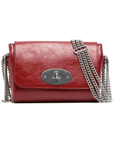 Mulberry Twist-lock Leather Shoulder Bag - Red