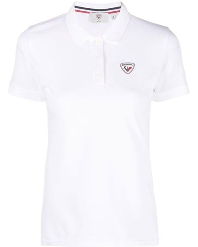 Rossignol Poloshirt Met Wapenschild - Wit
