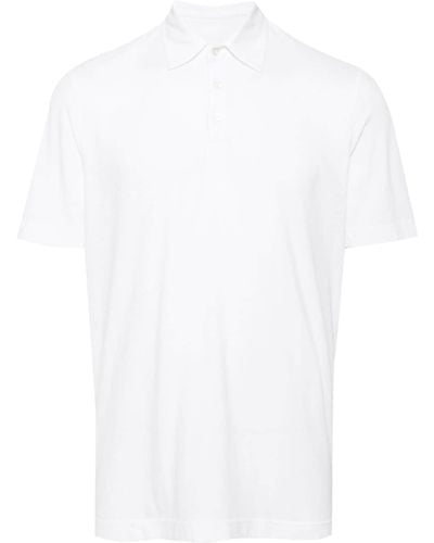 Fedeli Alby Jersey Polo Shirt - White
