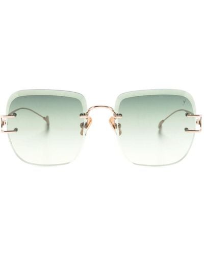 Eyepetizer Montaigne Square-frame Sunglasses - Green