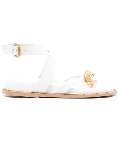 Sophia Webster Mariposa Flat Sandals - White