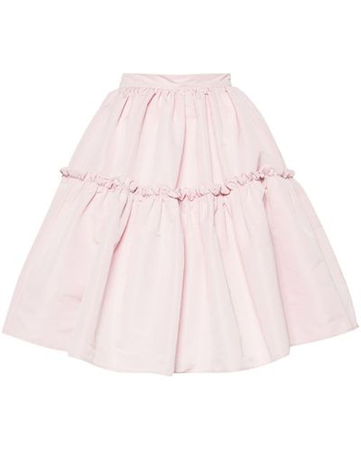 Nina Ricci Babydoll Midi Skirt - Pink