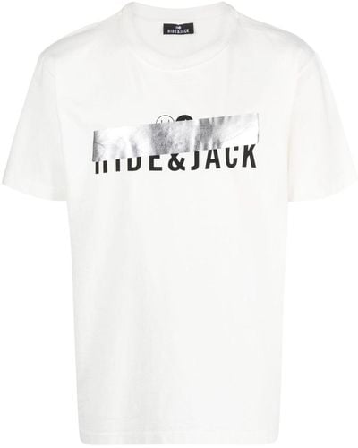 HIDE & JACK ロゴ Tシャツ - ホワイト
