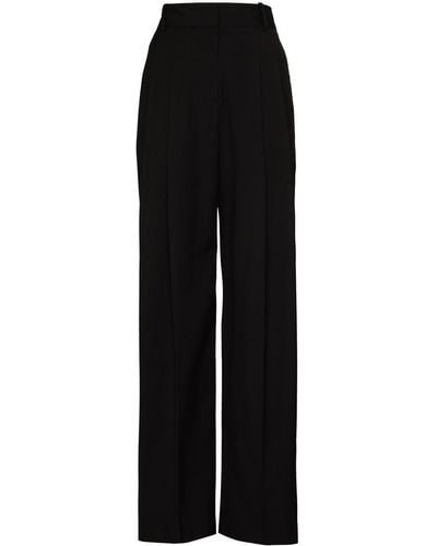 Frankie Shop Gelso High-waisted Darted Trousers - Black