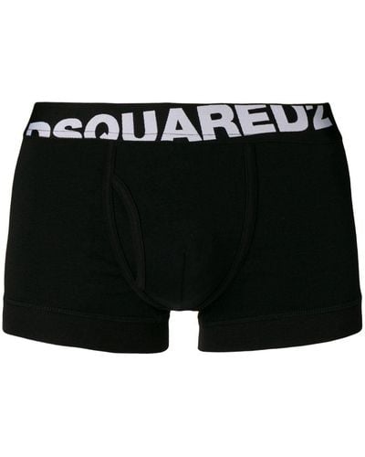 DSquared² Lot de 2 Boxers Logo - Noir