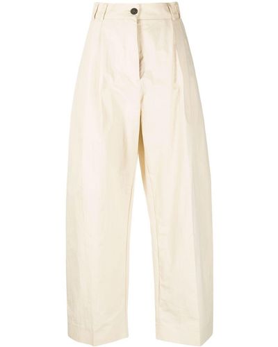 Studio Nicholson Nika High-waist Tapered Pants - White
