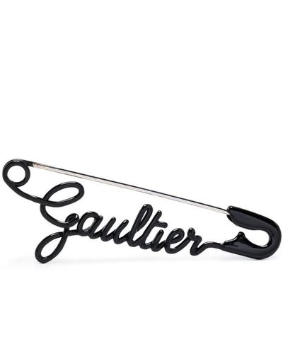 Jean Paul Gaultier The Gautier Two-tone Brooch - White