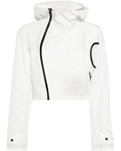 Hyein Seo Hooded Cropped Shell Jacket - White