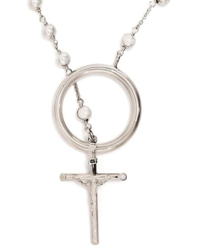 Dolce & Gabbana Rosary Chain Necklace - Metallic