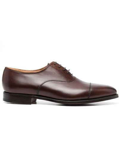 Crockett & Jones Leather Oxford Shoes - Brown