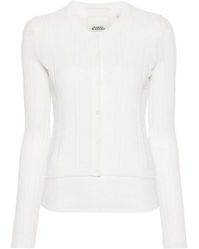 Isabel Marant Denize Button-up Cardigan Set - White